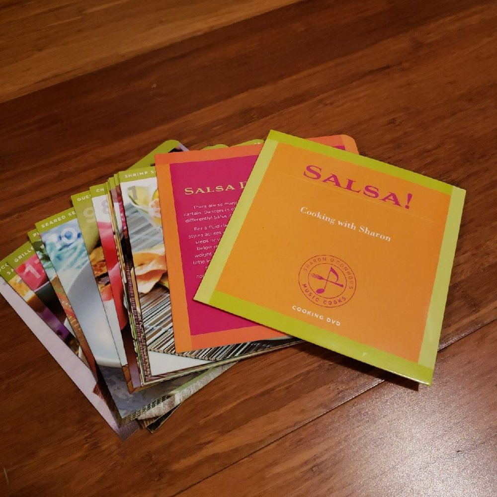 Salsa cooking DVD and recipe cards